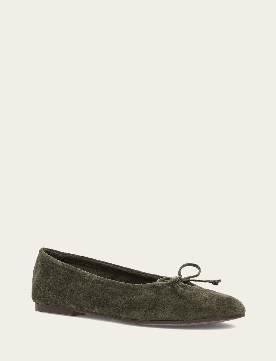 Dark Olive Flats & Mules Frye Women's Dark Olive Emma Ballet Shoe