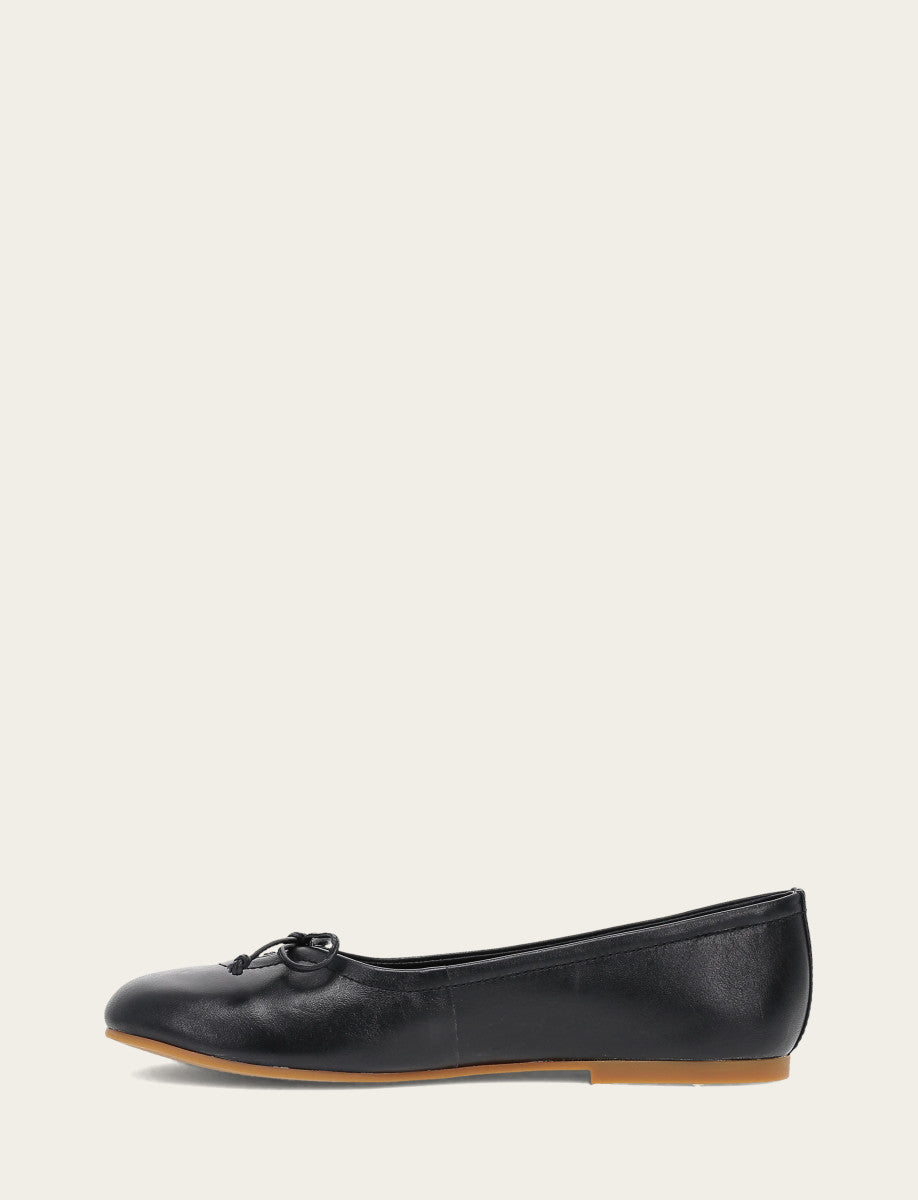 Black Flats & Mules Frye Women's Black Emma Ballet Flats