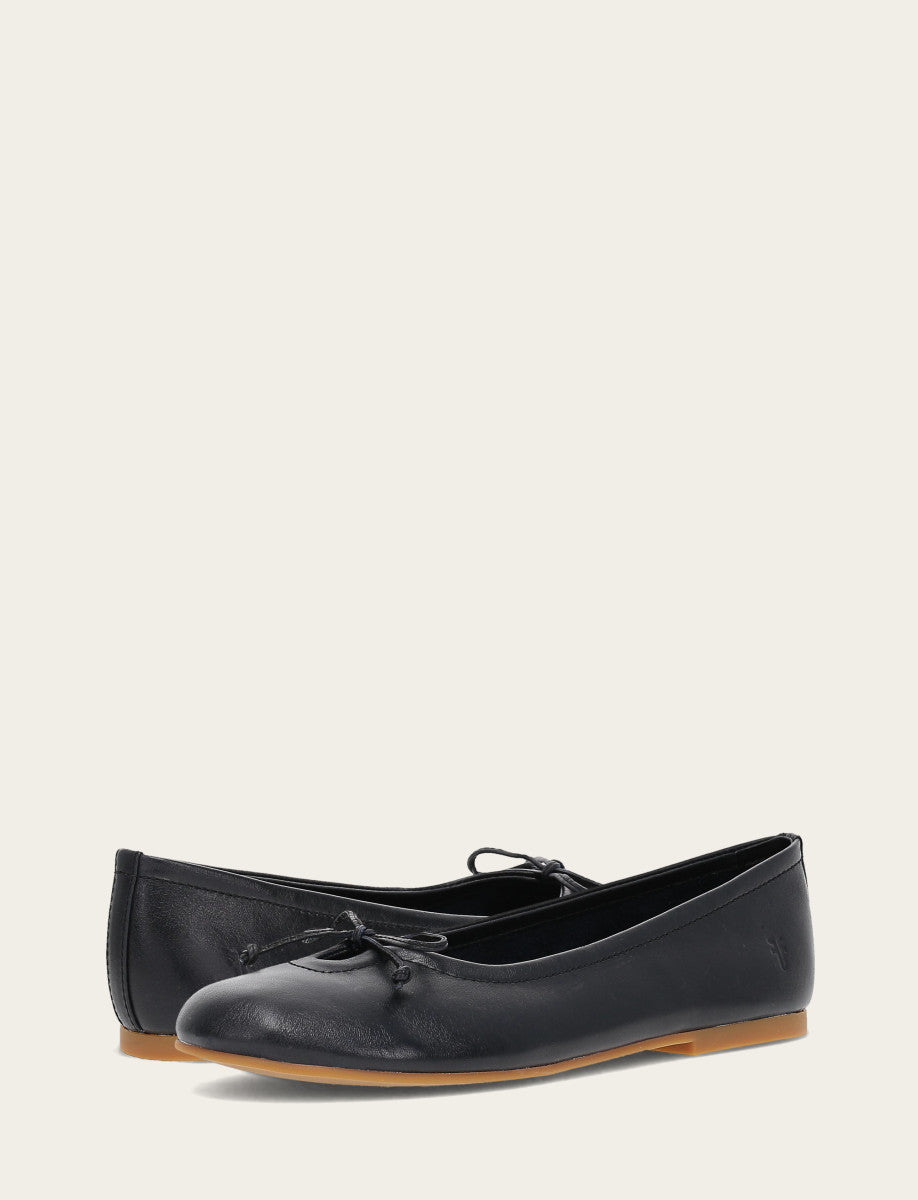 Black Flats & Mules Frye Women's Black Emma Ballet Flats