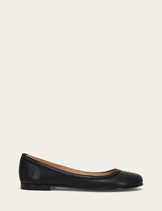 Black Flats & Mules Frye Women's Black Carson Ballet Flats