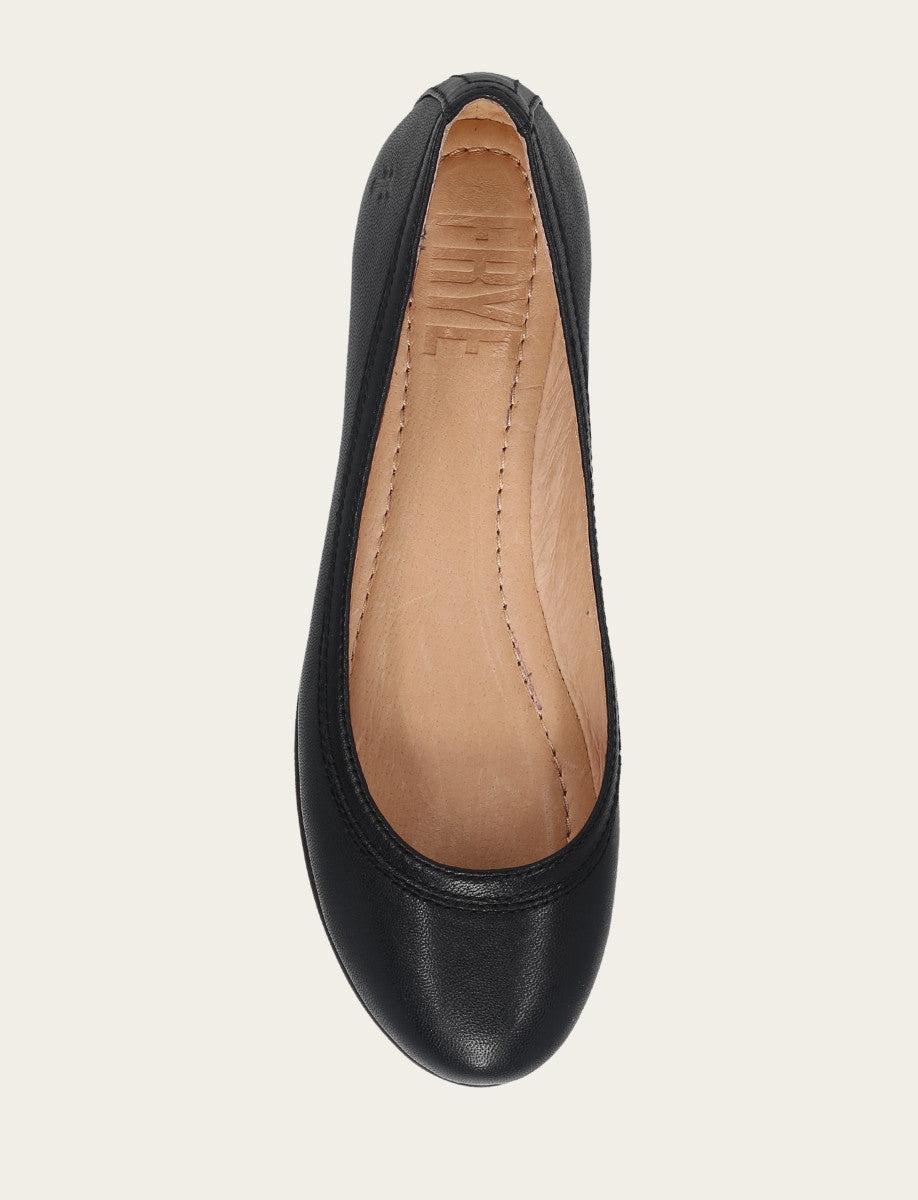 Black Flats & Mules Frye Women's Black Carson Ballet Flats