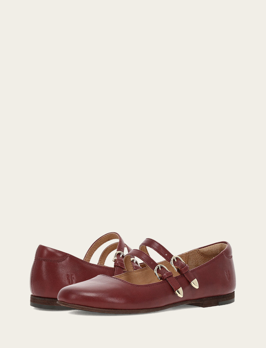 Cranberry Flats & Mules Frye Women's Cranberry Carson Multi Mary Jane Shoe
