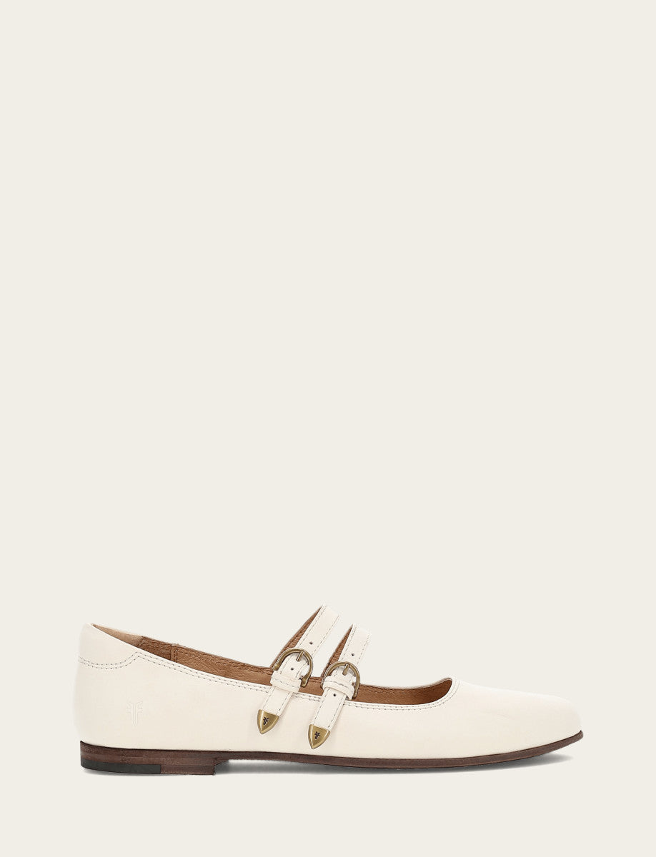 Ecru Flats & Mules Frye Women's Ecru Carson Multi Mary Jane Shoe
