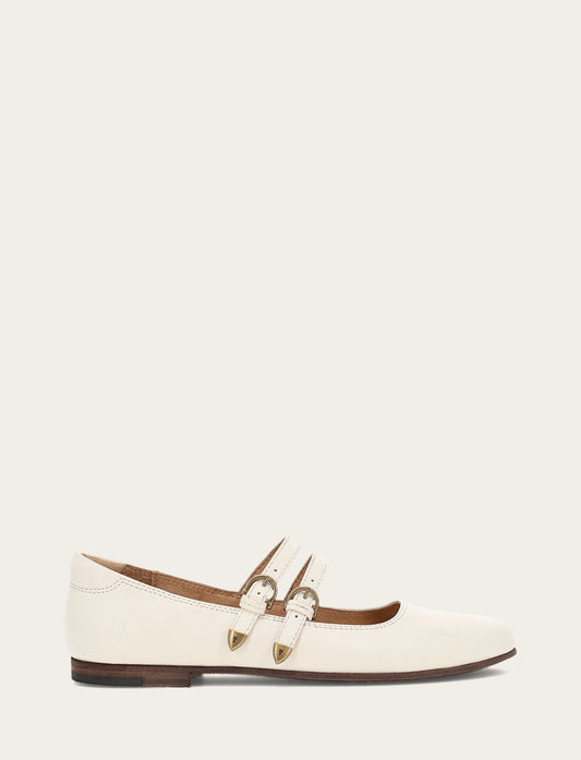 Ecru Flats & Mules Frye Women's Ecru Carson Multi Mary Jane Shoe