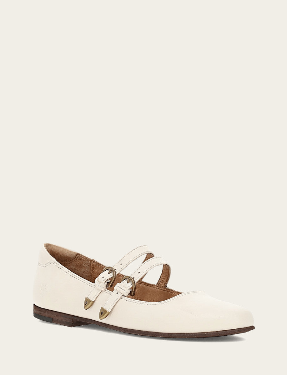 Ecru Flats & Mules Frye Women's Ecru Carson Multi Mary Jane Shoe
