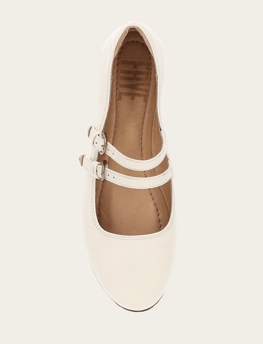 Ecru Flats & Mules Frye Women's Ecru Carson Multi Mary Jane Shoe