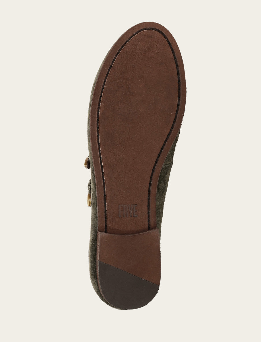 Dark Olive Flats & Mules Frye Women's Dark Olive Carson Multi Mary Jane Shoe