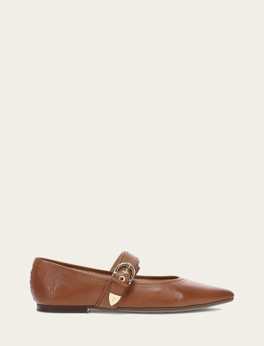 Dark Latte Flats & Mules Frye Women's Dark Latte Heather Buckle Mary Jane Flats