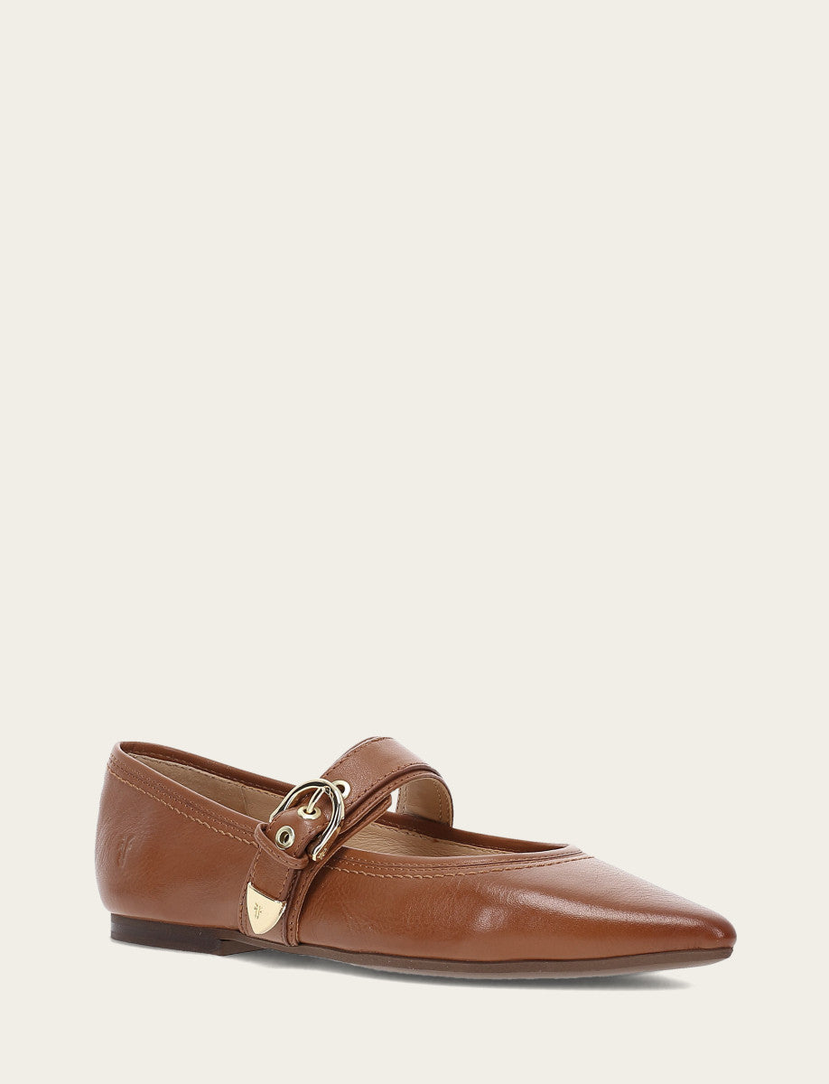 Dark Latte Flats & Mules Frye Women's Dark Latte Heather Buckle Mary Jane Flats