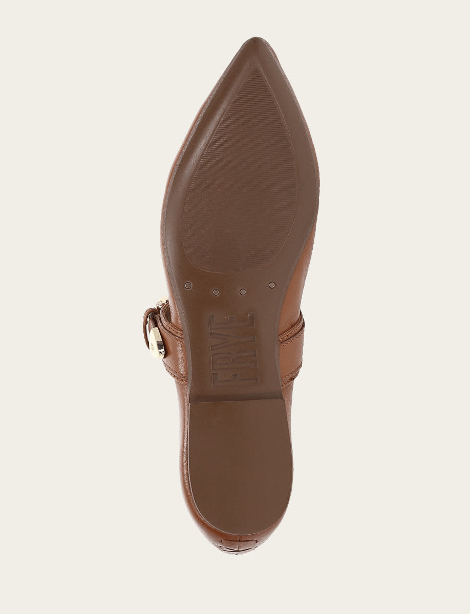 Dark Latte Flats & Mules Frye Women's Dark Latte Heather Buckle Mary Jane Flats