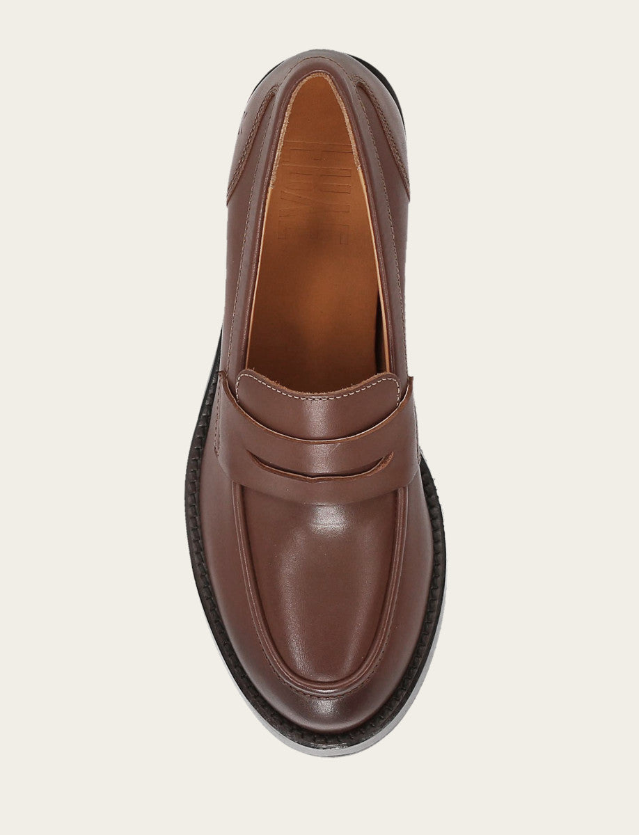 Walnut Flats & Mules Frye Women's Walnut Rylee Loafer