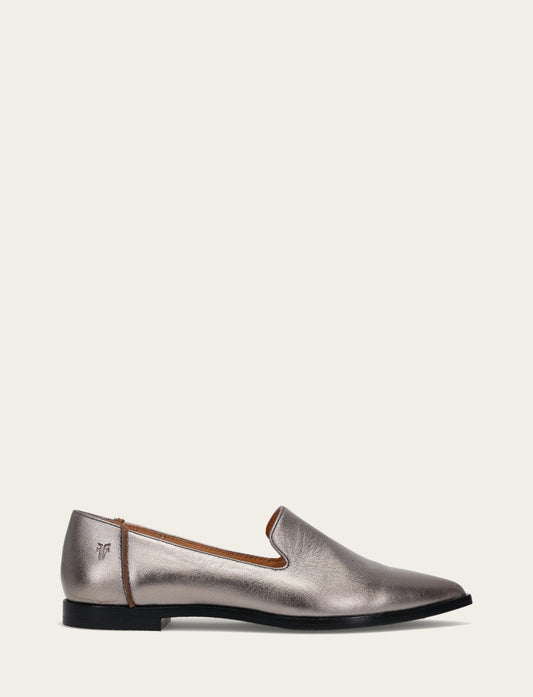 Dark Pewter Flats & Mules Frye Women's Dark Pewter Kenzie Venetian Loafers