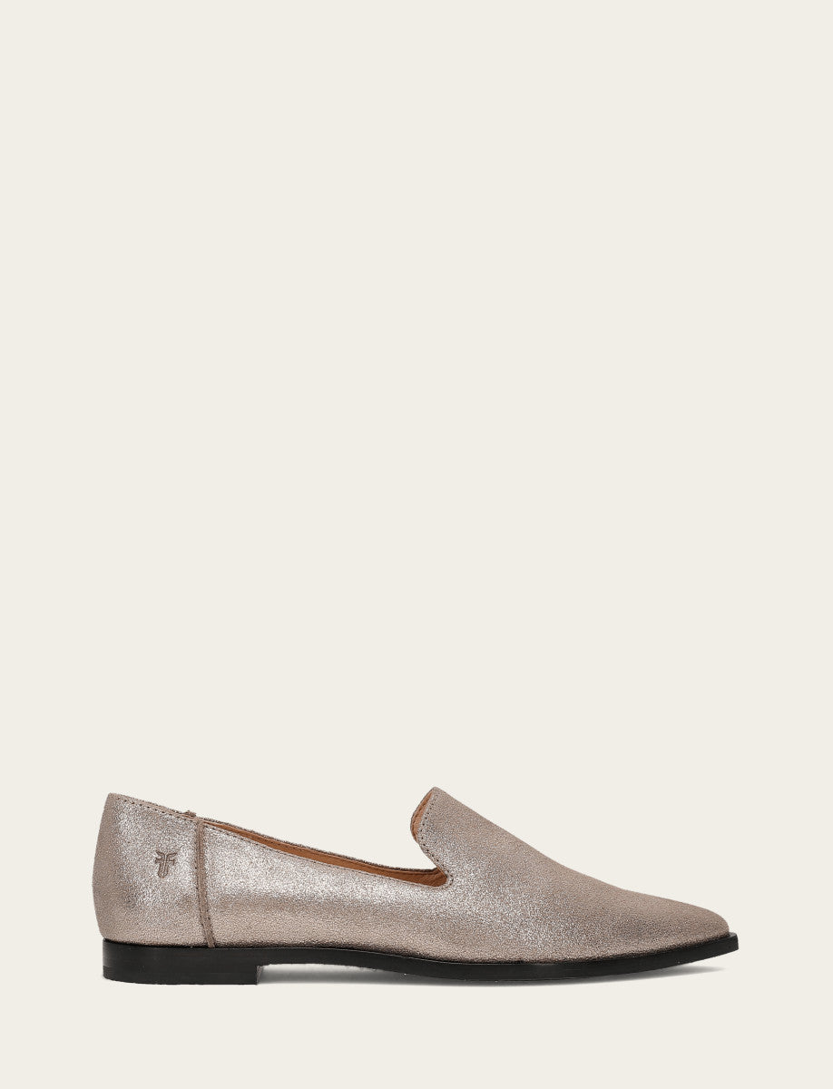 Pewter Flats & Mules Frye Women's Pewter Kenzie Venetian Loafers