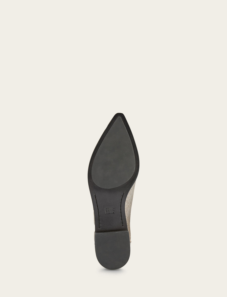 Pewter Flats & Mules Frye Women's Pewter Kenzie Venetian Loafers