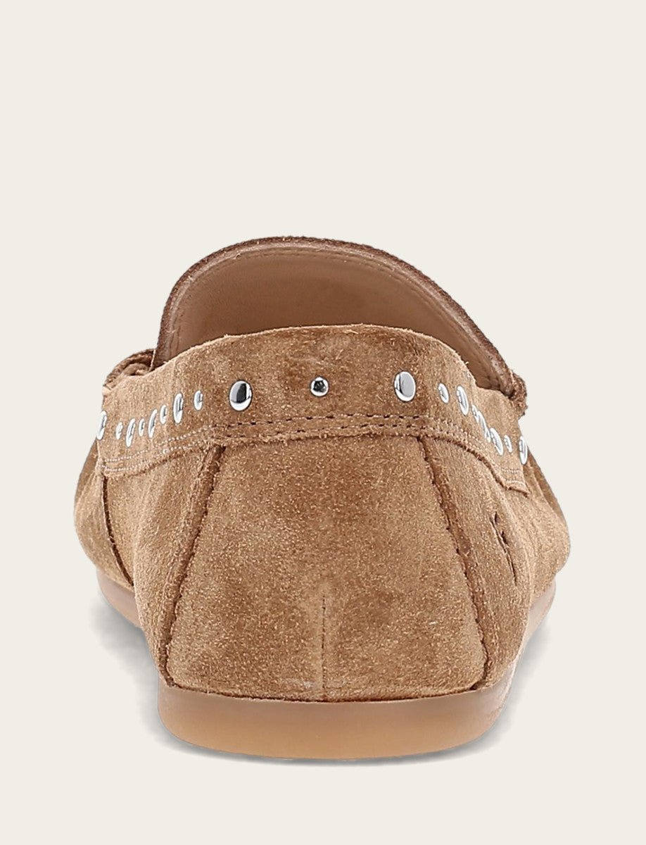 Almond Flats & Mules Frye Women's Almond Naya Stud Moc Loafers