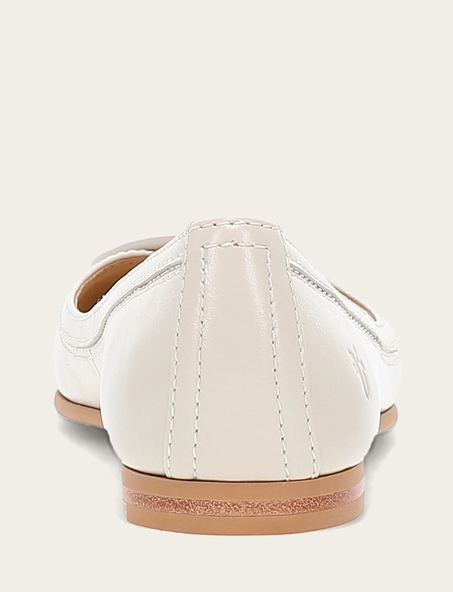 Ivory Flats & Mules Frye Women's Ivory Carson Logo Ballet Flats