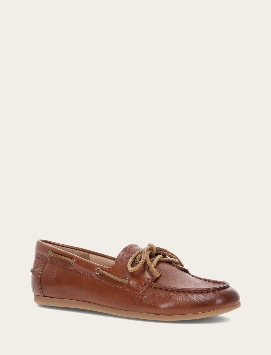 Cinnamon Flats & Mules Frye Women's Cinnamon Naya Boat Shoes