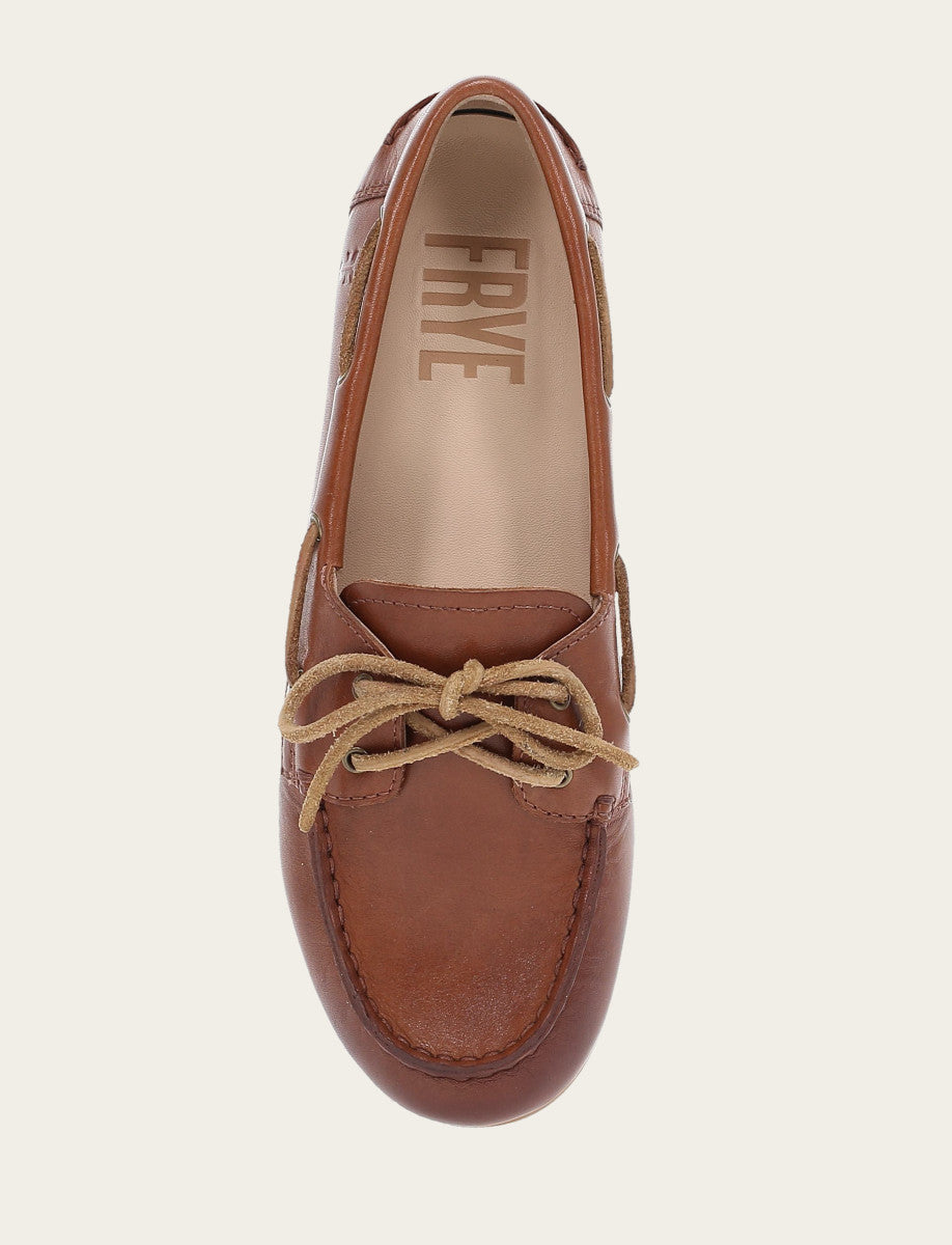 Cinnamon Flats & Mules Frye Women's Cinnamon Naya Boat Shoes
