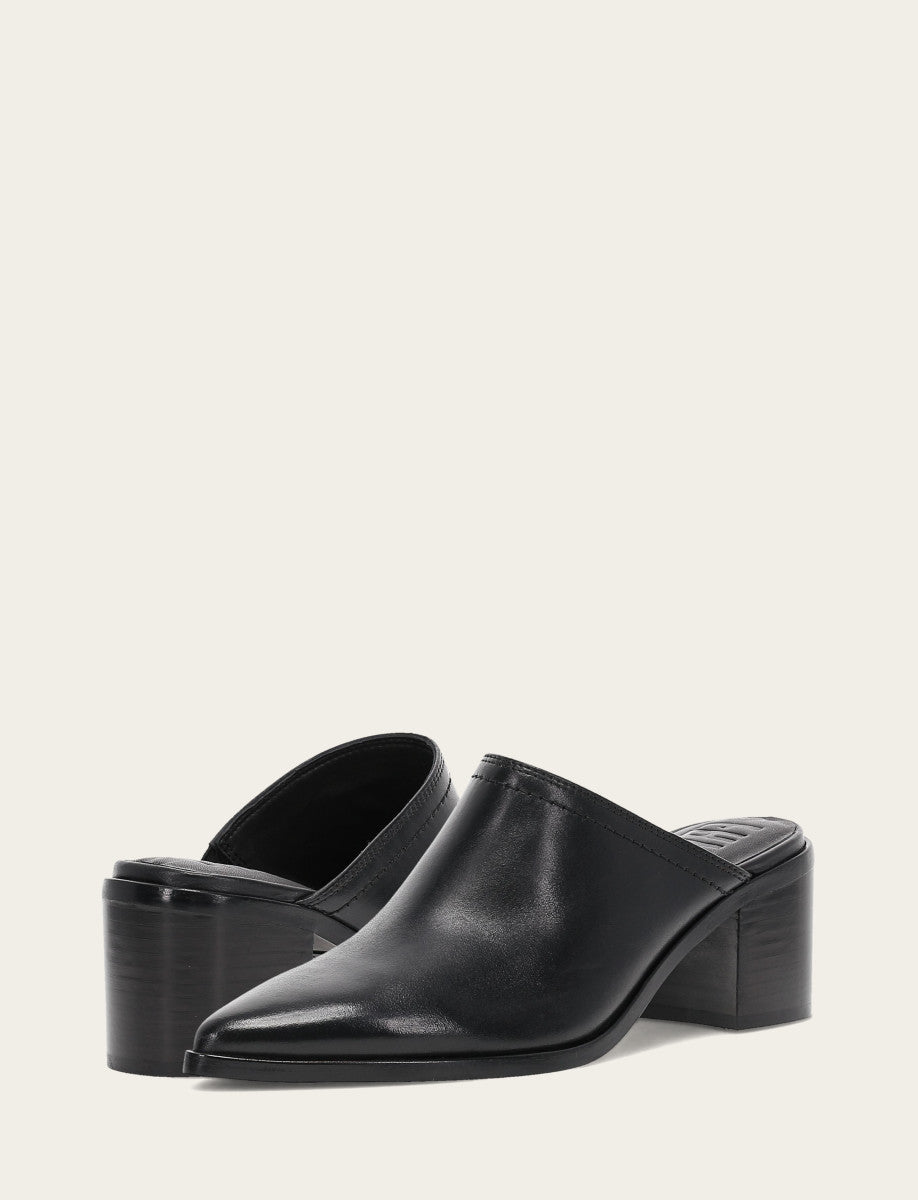 Black Flats & Mules Frye Women's Black Sadie Mules