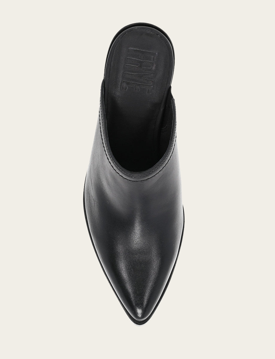 Black Flats & Mules Frye Women's Black Sadie Mules
