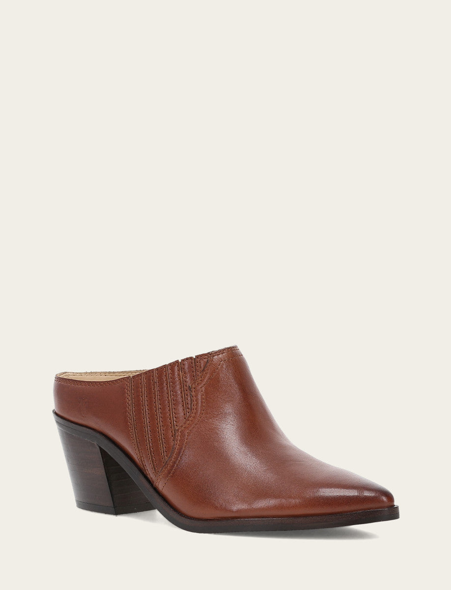 Cinnamon Flats & Mules Frye Women's Cinnamon Sara Western Mules