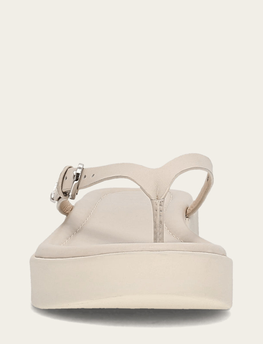 Ivory Sandals Frye Women's Ivory Maya Buckle Thong Sandals