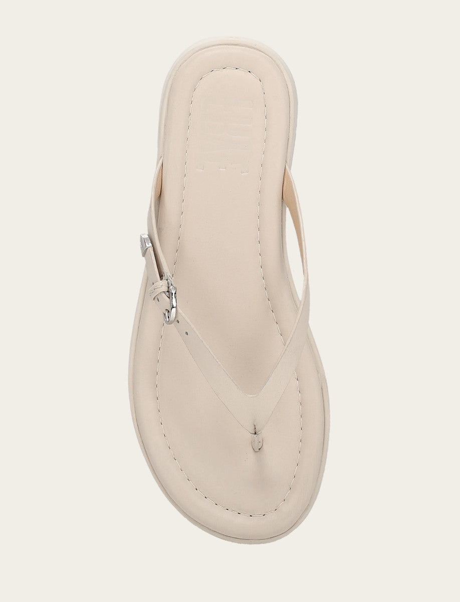 Ivory Sandals Frye Women's Ivory Maya Buckle Thong Sandals