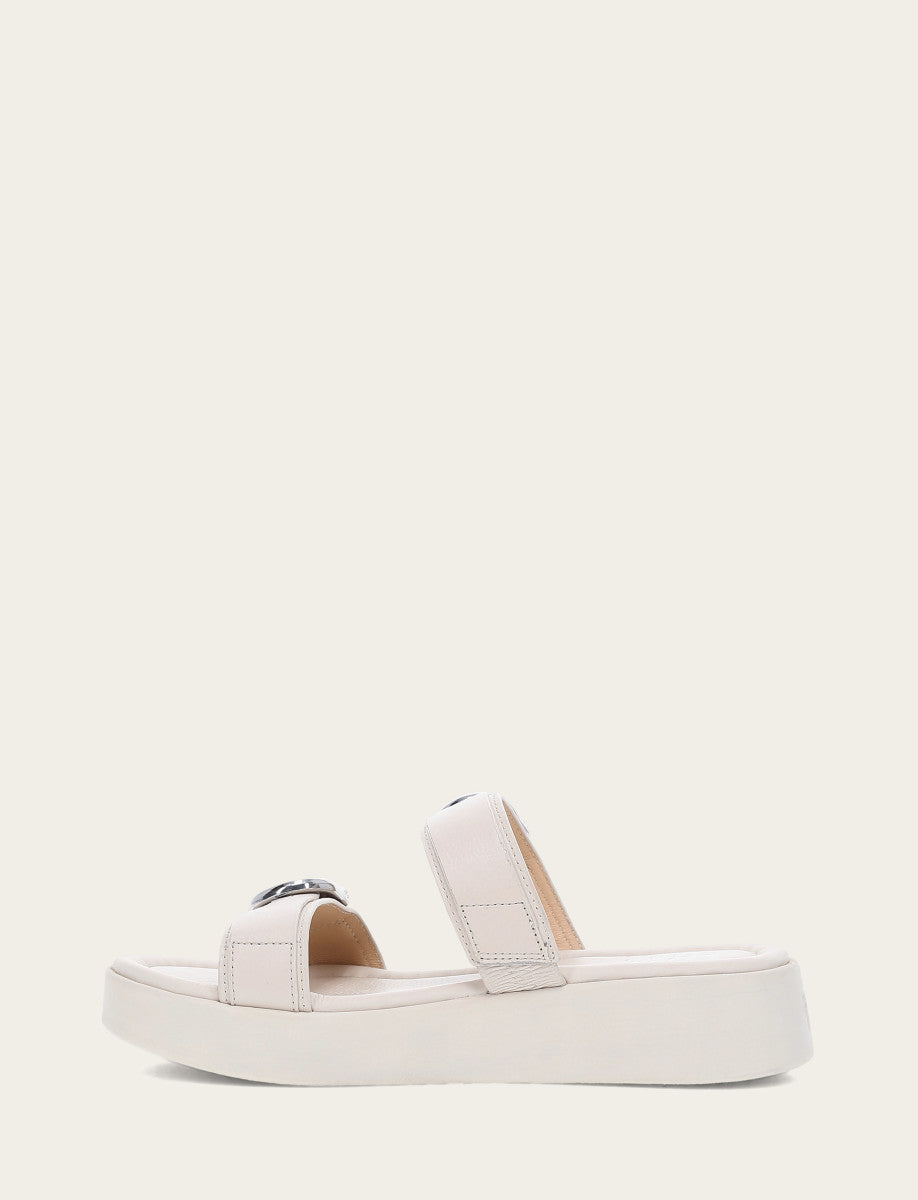 Ivory Sandals Frye Women's Ivory Maya Buckle Sandals