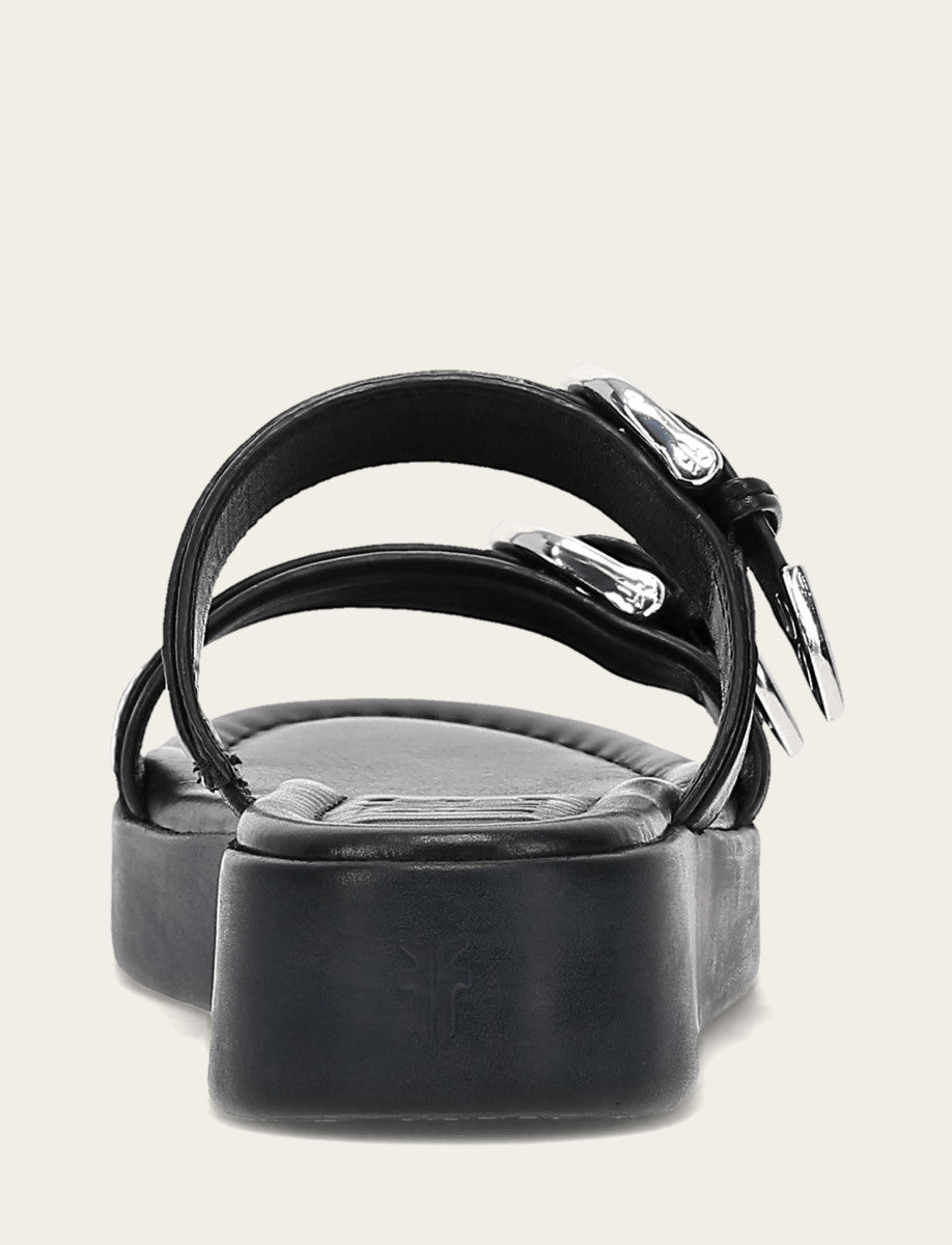 Black Sandals Frye Women's Black Maya Buckle Sandals
