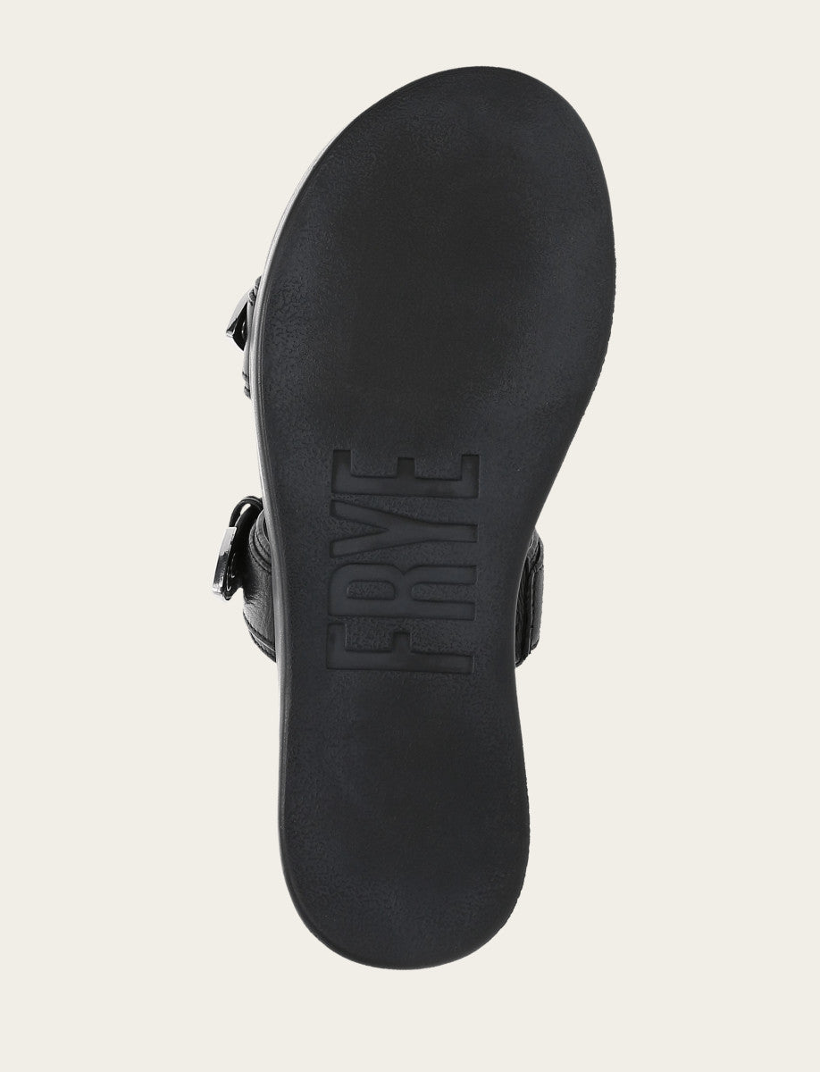 Black Sandals Frye Women's Black Maya Buckle Sandals