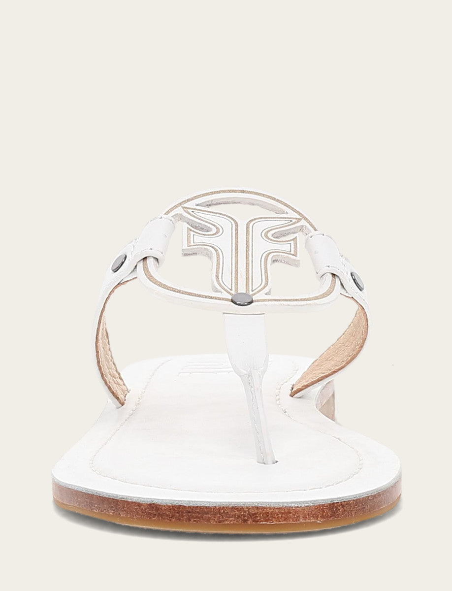 White Sandals Frye Women's White Taylor Logo Sandals