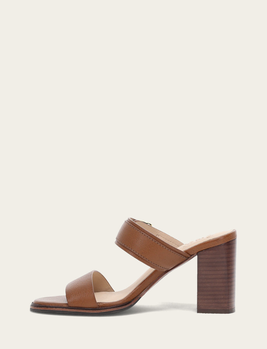 Dark Latte Sandals Frye Women's Dark Latte Stella Buckle Slide Sandals