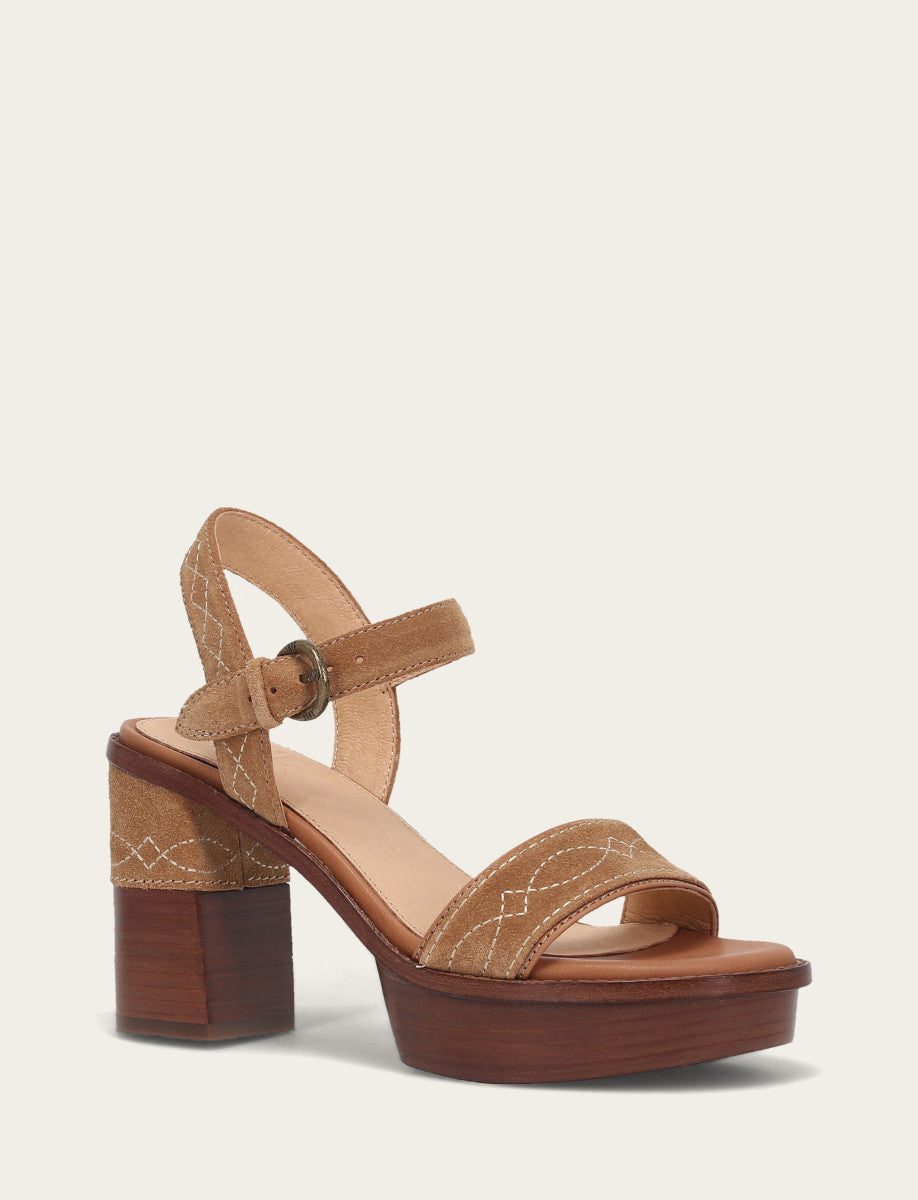 Almond Sandals Frye Women’s Almond Pipa Woodstock Sandals
