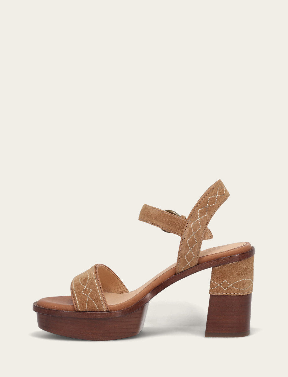 Almond Sandals Frye Women’s Almond Pipa Woodstock Sandals