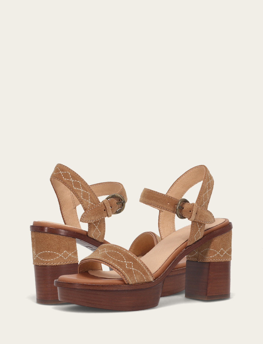 Almond Sandals Frye Women’s Almond Pipa Woodstock Sandals