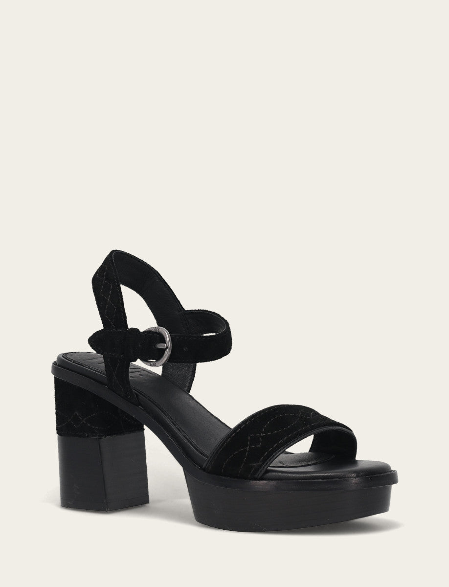 Black Sandals Frye Women’s Black Pipa Woodstock Sandals