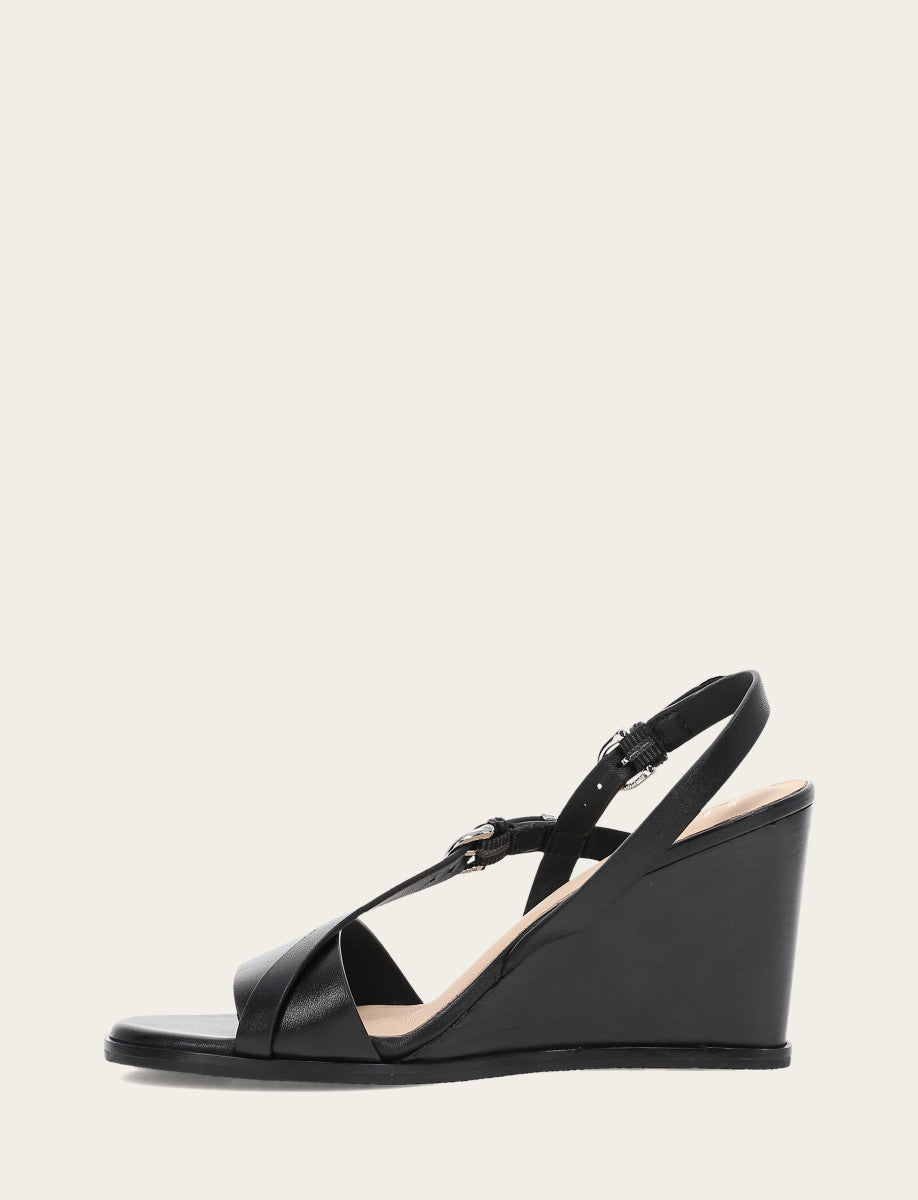 Black Sandals Frye Women's Black Rachel Buckle Sandals