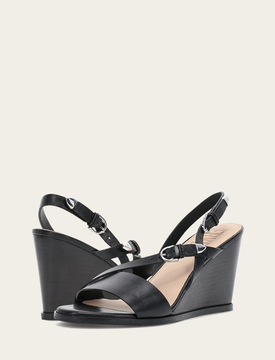 Black Sandals Frye Women's Black Rachel Buckle Sandals