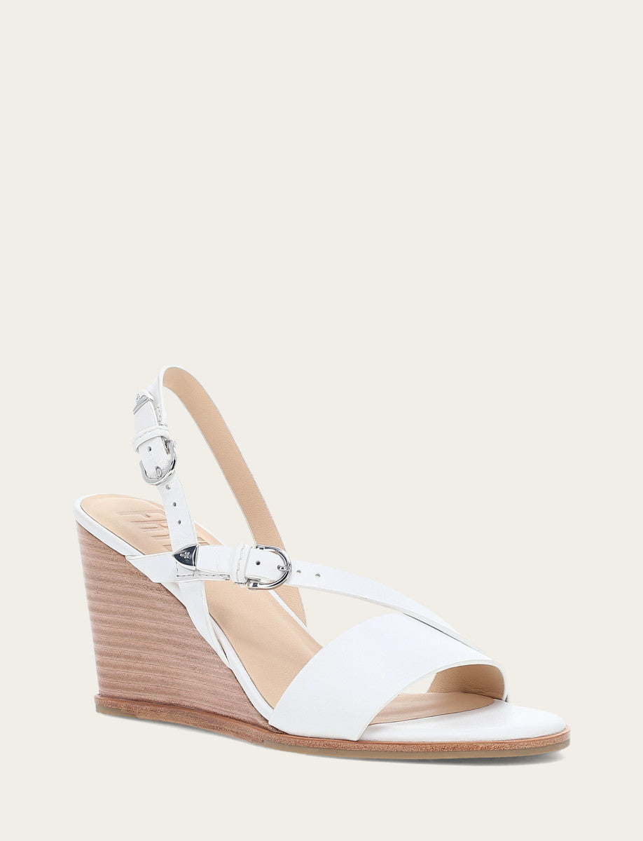 White Sandals Frye Women's White Rachel Buckle Sandals