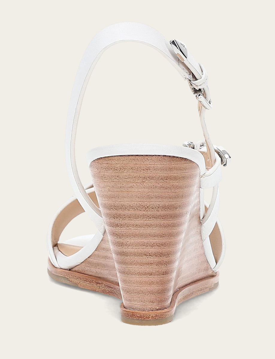 White Sandals Frye Women's White Rachel Buckle Sandals
