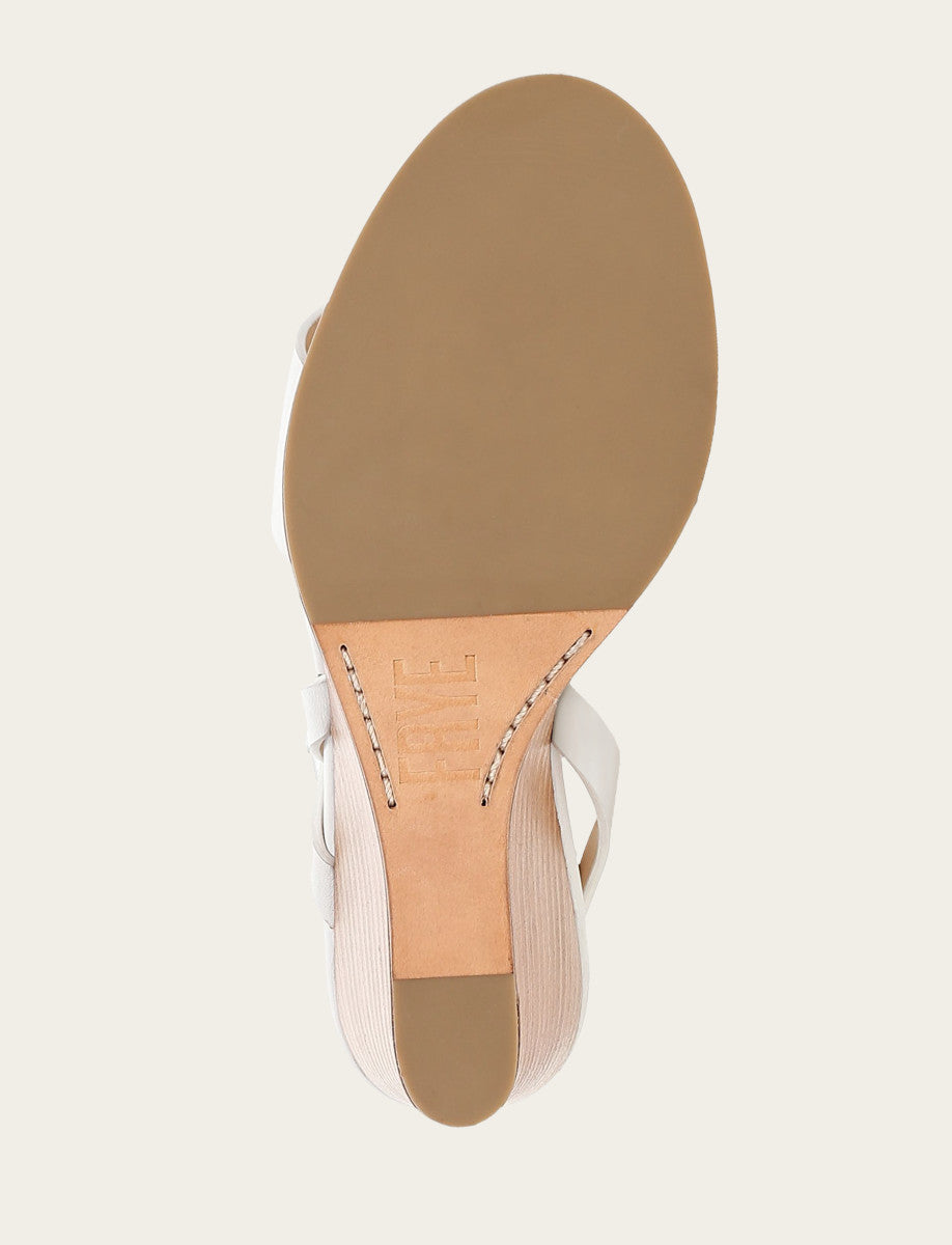 White Sandals Frye Women's White Rachel Buckle Sandals