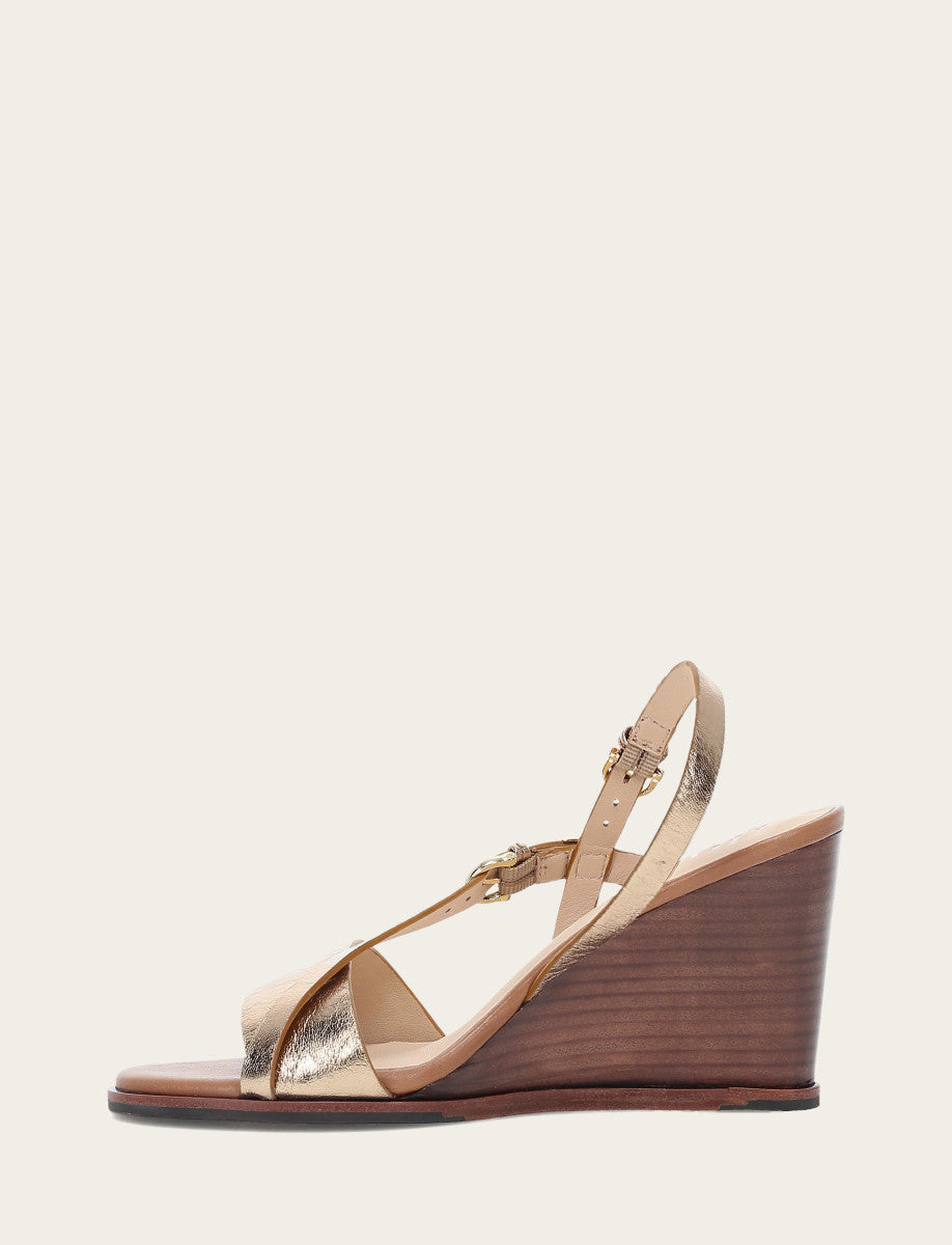 Dark Gold Sandals Frye Women's Dark Gold Rachel Buckle Sandals