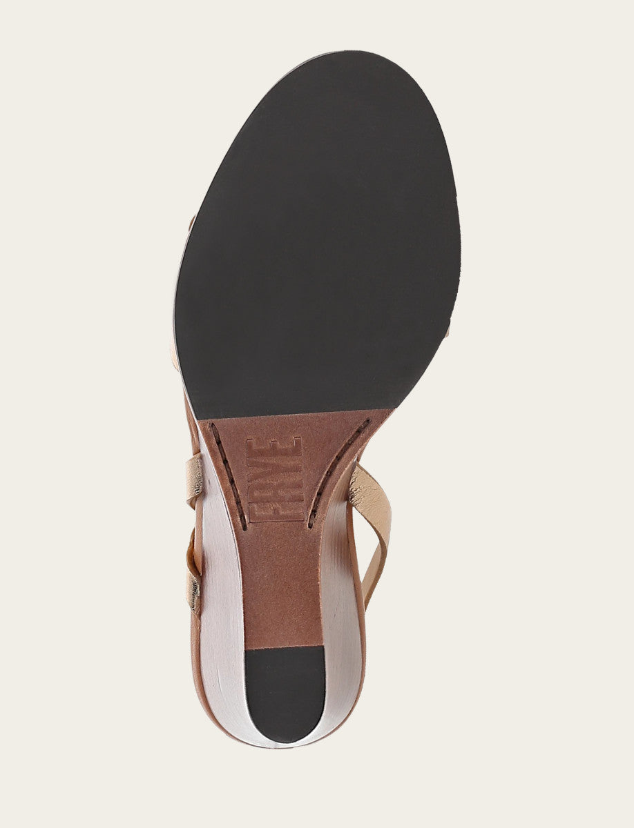Dark Gold Sandals Frye Women's Dark Gold Rachel Buckle Sandals