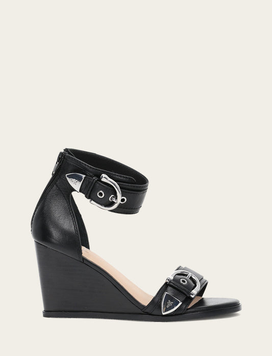 Black Sandals Frye Women's Black Rachel 2 Piece Sandals