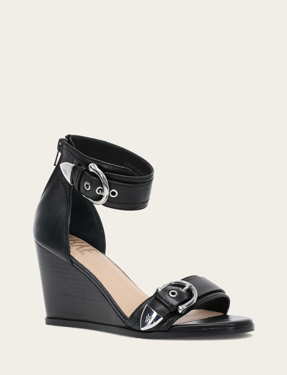 Black Sandals Frye Women's Black Rachel 2 Piece Sandals