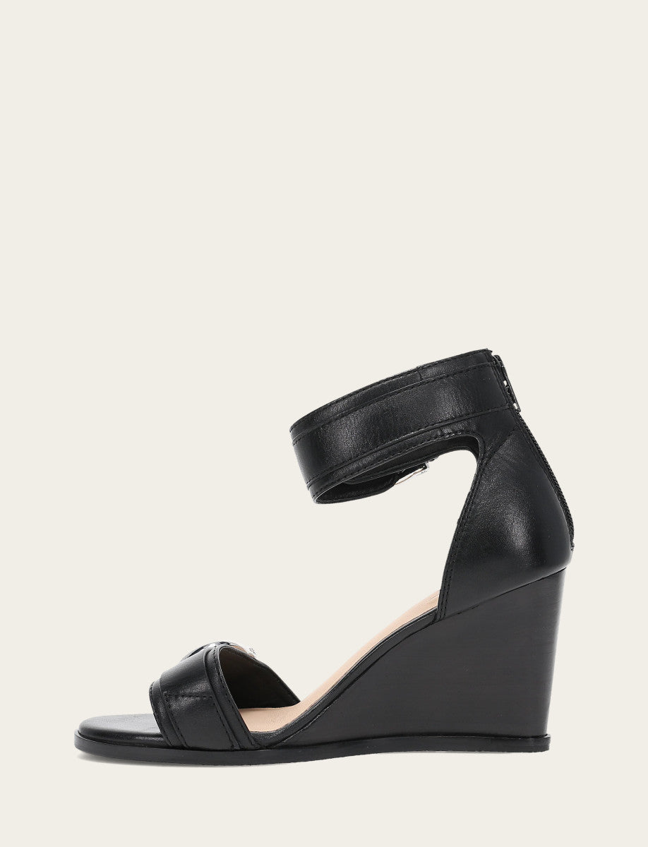 Black Sandals Frye Women's Black Rachel 2 Piece Sandals