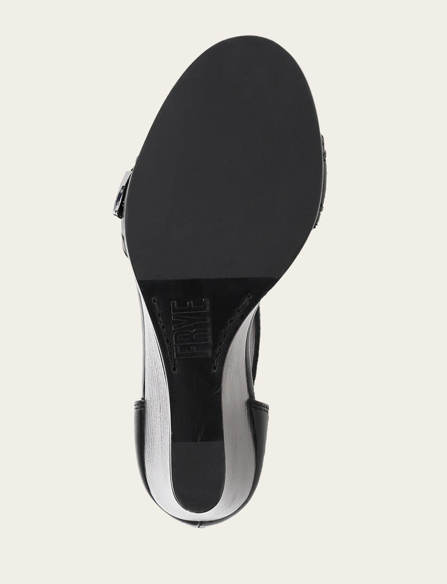 Black Sandals Frye Women's Black Rachel 2 Piece Sandals