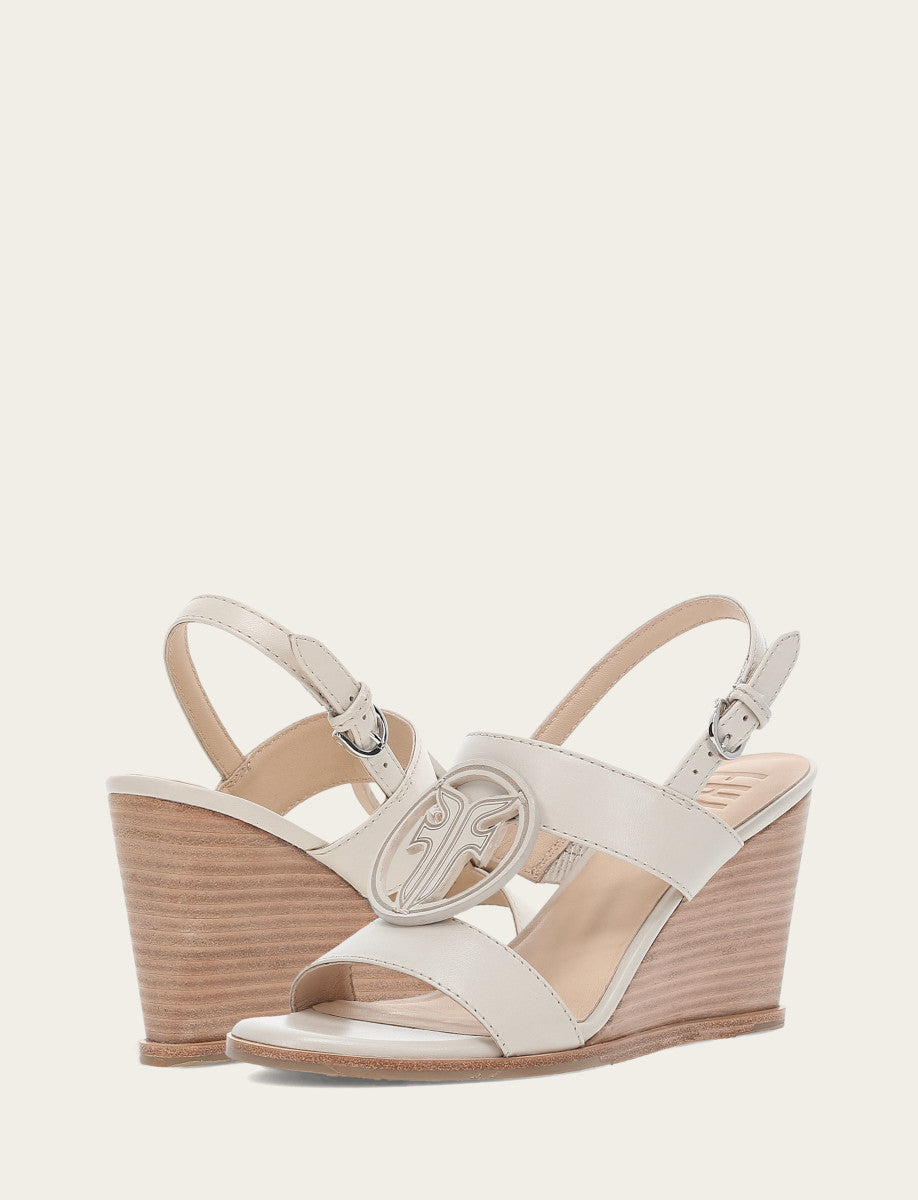 Ivory Sandals Frye Women's Ivory Rachel Logo Sandals