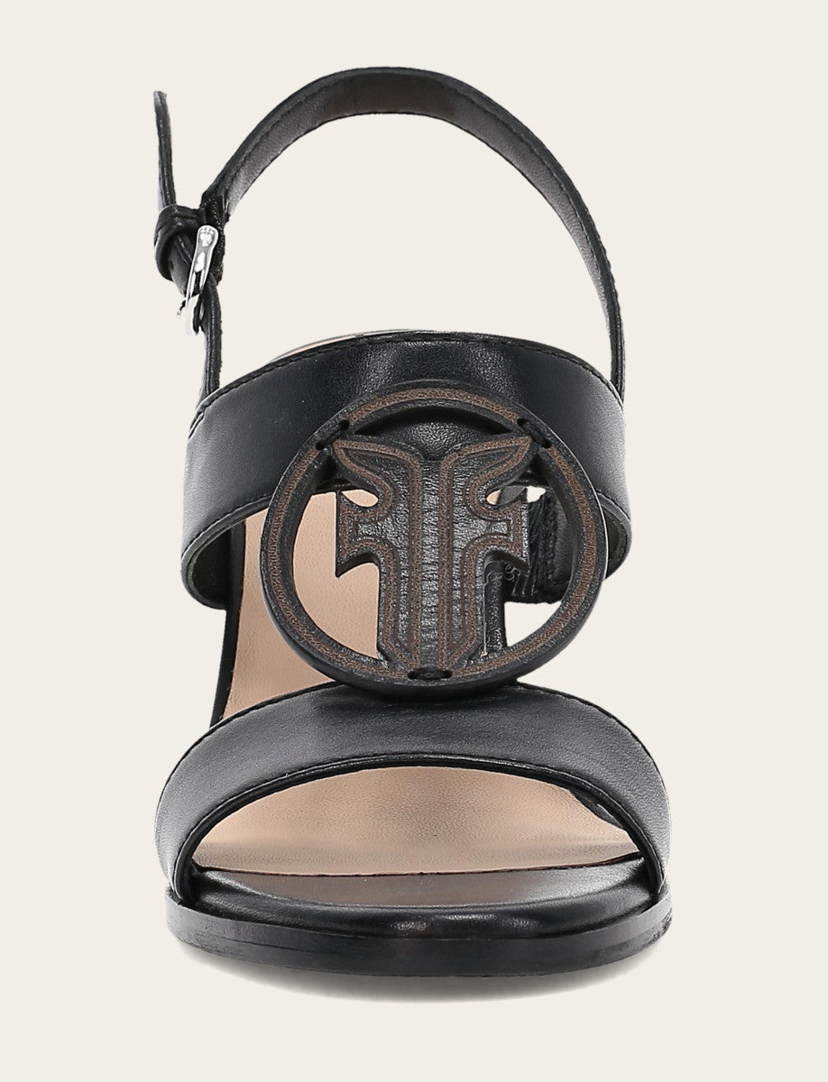 Black Sandals Frye Women's Black Rachel Logo Sandals