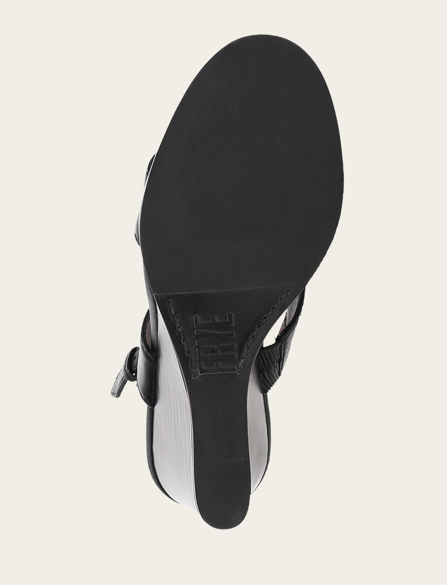 Black Sandals Frye Women's Black Rachel Logo Sandals